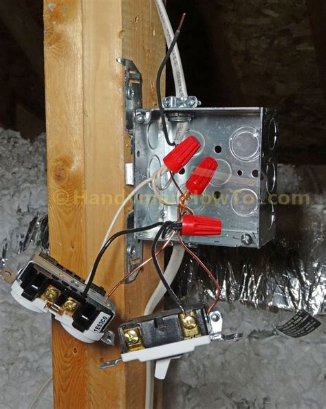 can i put junction box in attic|attic light with outlet.